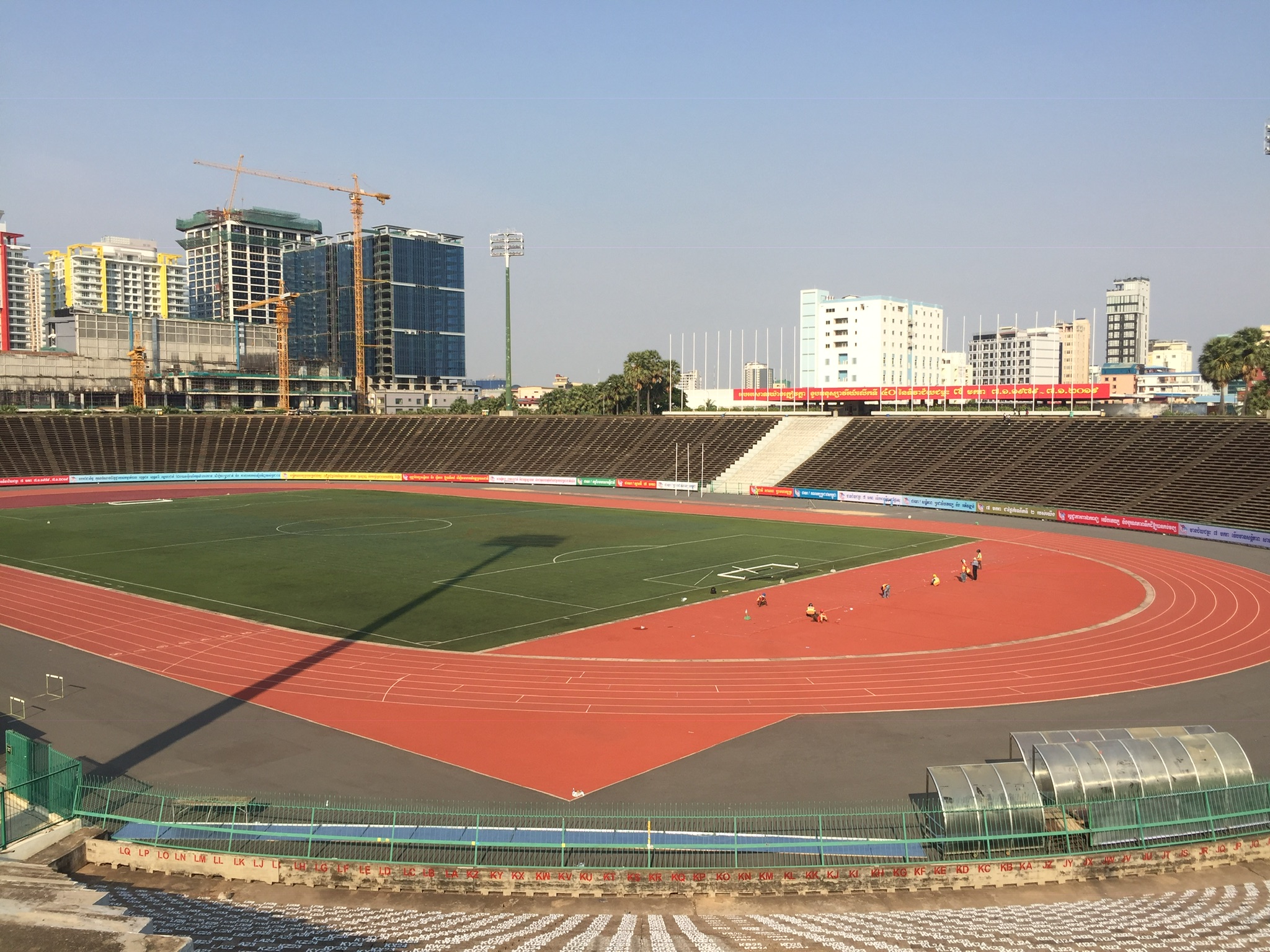 National Olympic Stadium Phnom Penh Cambodia Hopping Across The Pond